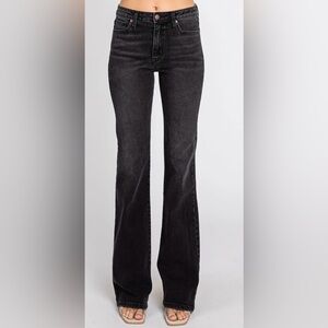 L.T.J. Bambino Black Washed Flare Denim Jeans